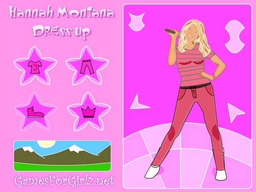 Online hra Hannah Montana oblkaka