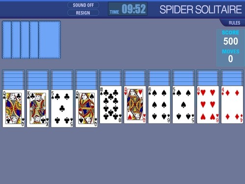 Spider Solitaire online Karty